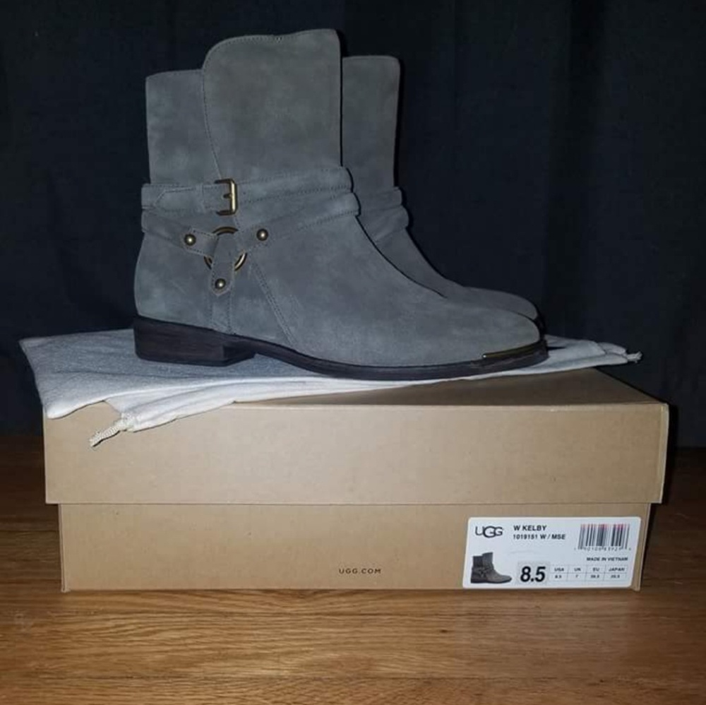 Mouse Kelby leather UGG boots
